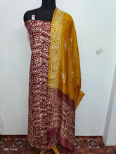 Cotton dupion batik print suit SILK ZONE